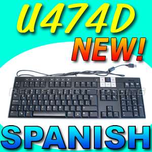 NEW Dell Black Multimedia Latin Teclado Keyboard U474D  