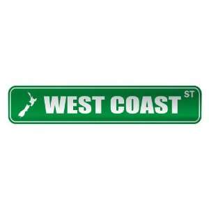   WEST COAST ST  STREET SIGN CITY NEW ZEALAND