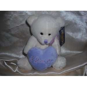  Teddy Bears with I Love You Hearts (Purple Heart) Toys 