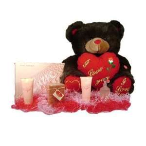   Bear with Heart, Candle and Curve Wave 3 Pc Set By Liz Claiborne for