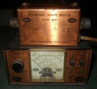 Vintage Ameco Model BIU Bridge Indicator Unit For CB Radio Sideband 