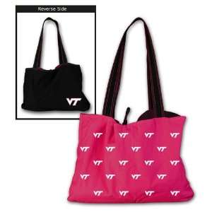  Virginia Tech Hokies Reversible Fashion Tote Sports 