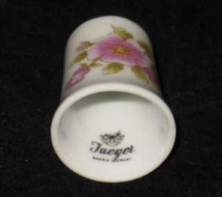 Jaeger Porzellan Flower Thimble w/Box & Certificate TCC  