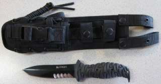 NEW CRKT 2125KV Ultima Tactical Knife & Sheath BLACK 5  