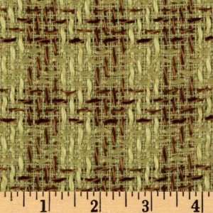   Suiting Boucle Lime/Brown Fabric By The Yard: Arts, Crafts & Sewing