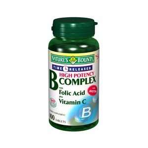   COMPLEX FOLIC + C T/R 100TB NATURES BOUNTY