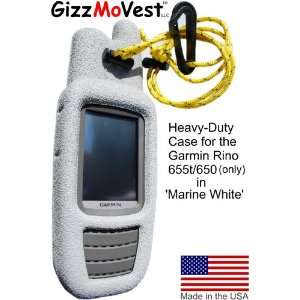  Garmin Rino 655t 650 CASE in Marine White Made in the 