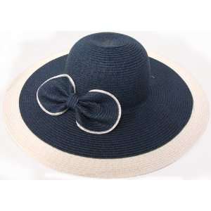 Ladies Summer Bowknot Cap New Woman Brim Cloche Straw Hat Present for 