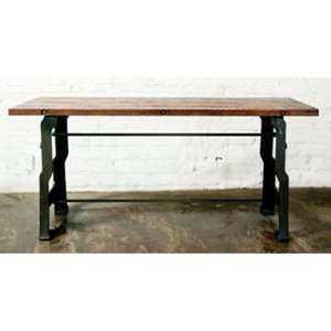   Living V34 Desk in Recycled Cast Iron and Hardwood: Home & Kitchen