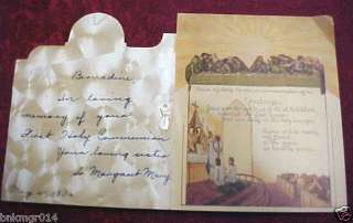 Vintage 1936 HOLY COMMUNION Greeting Card  