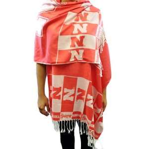   Cotton Wide Scarf Wrap Shall Beach Sarong Red White
