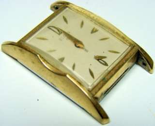   1950s VINTAGE 17 JEWELS FANCY ELGIN TANQ WRIST WATCH FOR REPAIR  