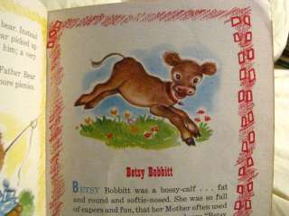 BOBBY BEAR A Bonnie Blinky Book HB Champion 1950 Cow  
