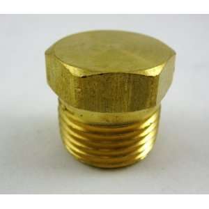 NPT Male Brass Hex Head Pipe Plug/End/Bung/Stop/Seal:  