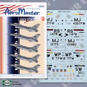   American Falcons Overseas: 526, 13, 33 TFS (1/48 decals): Toys & Games