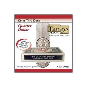  Coins thru Deck Half Dollar  Tango  Street Magic T Toys 