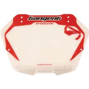    PHOTON PRO PLATE WHT/RED   BMX   TANGENT PRODUCTS   Automotive