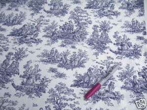 Fabric Premier Toile Colonial Blue/Natural FL002  