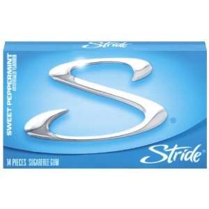 Stride Sweet Peppermint Sugarfree Gum   20 Pack  Grocery 