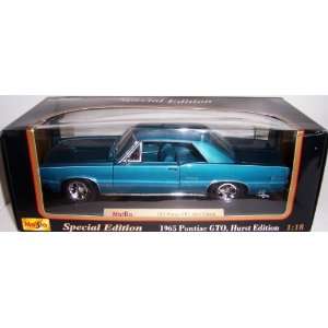  Maisto Die Cast 1:18 Scale Metallic Blue 1965 Pontiac GTO 