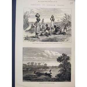  1878 Mazaro Zambesi Hippopotamus Point Kwa Kwa River