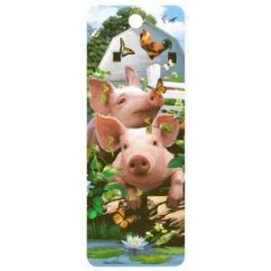    Precocious Piggies 3 D Bookmark with Tassel
