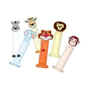  Zoo Animal Ruler Bookmarks (1 dz): Toys & Games