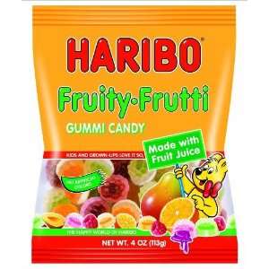 Haribo Fruity Frutti Gummies 12 Pack Case of 5oz Bags  