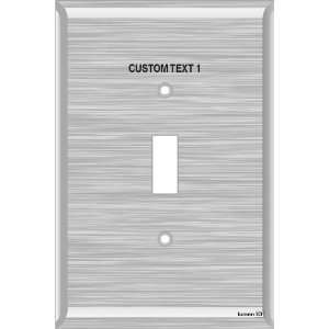   Switch Labels 1 Toggle (stainless steel   oversized): Home Improvement