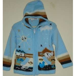   CHILD BLUE embroidery 3D size 2 made in PERU cod314: Sports & Outdoors