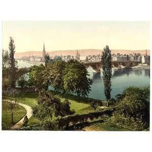    Photochrom Reprint of Perth from Bridgend, Scotland