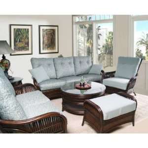   Love Seat in Coffee Bean with 2 Toss Cushions 150002