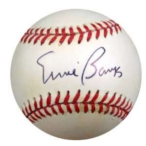  Ernie Banks Autographed NL Baseball PSA/DNA #G16057 