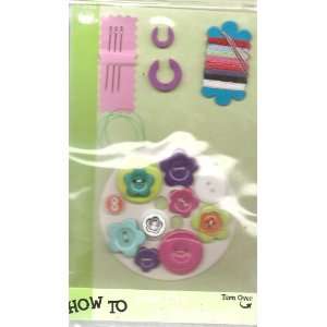  Dritz How To Sew On A Button Kit: Arts, Crafts & Sewing