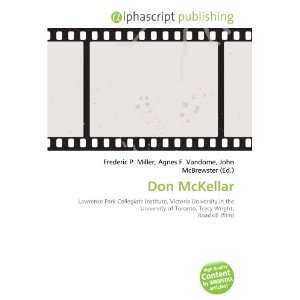  Don McKellar (9786133928312) Books