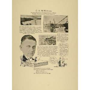  1923 Print G. A. McWilliams Chicago Dredging Company 