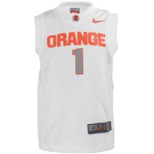 com Nike Syracuse Orange #1 Preschool White Replica Basketball Jersey 