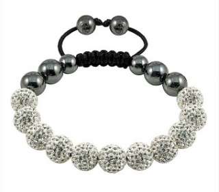 10MM Disco Magnetite Ball Beads Macrame Swarovski Crystal Shamballa 