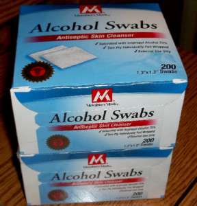 Alcohol Swabs ~ Individually Foil Wrapped ~ 1.3 400CT  