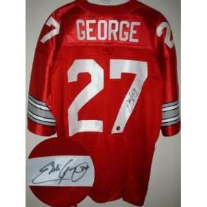    Eddie George Signed Ohio State Buckeyes Jersey: Sports & Outdoors