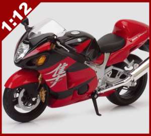 NEW 112 SUZUKI GSX1300R Red Die Cast Motorcycle Model  
