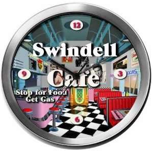  SWINDELL 14 Inch Cafe Metal Clock Quartz Movement Kitchen 