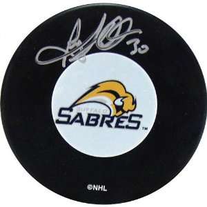 Ryan Miller Buffalo Sabres Autographed Hockey Puck  Sports 