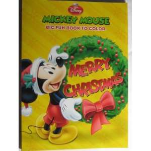  Disney Mickey Mouse Merry Christmas Big Fun Book to Color 
