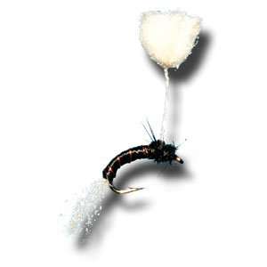 Parasol Midge Emerger   Black Fly Fishing Fly:  Sports 