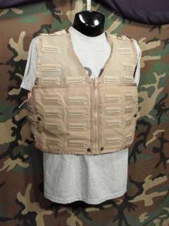 USED AIR FORCE COYOTE TAN SURVIVAL VEST W/O POUCHES  