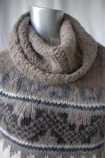 HERMES SURI ALPACA Knitted Poncho+Arm Warmer Knit SUPER SOFT Sweater 