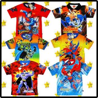 SUPERMAN BATMAN Dark Knight Boys Clothes T shirt U PICK  