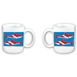  SCUBA Red Shark Coffee Mug 