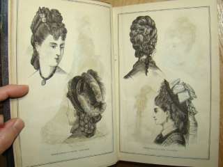 1876.Petersons Magazine 2 Vols.Ladies Fashion.12 Hand Colored Plates 